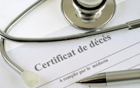 Certificat de décès.