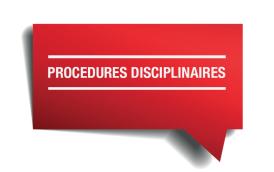 Procédure disciplinaire